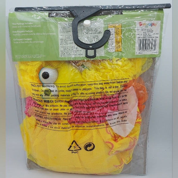 *SHIPS SAME/NEXT DAY!* New Frilly Big Bird Girls Costume Dress - Size 2T - Picture 3 of 5